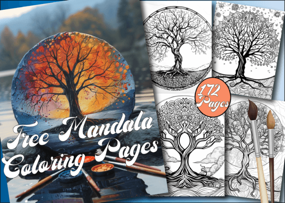 Download Tree Mandala Coloring Book for Adult - Color Collection