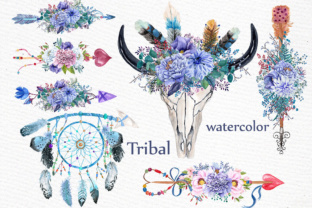 Download Watercolor Tribal Clipart - Color Collection