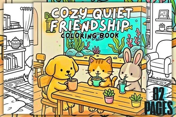 Download Cozy Quiet Friendship Coloring Book - Color Collection
