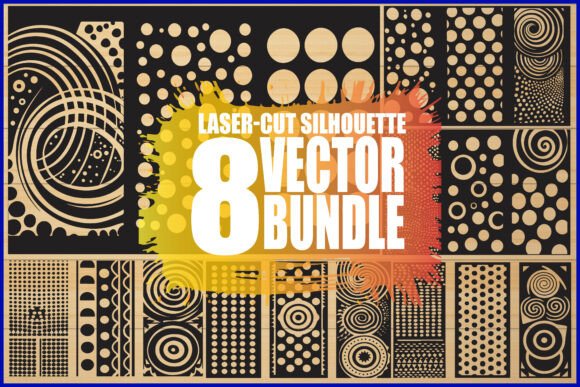 Download Modern Circle Pattern Vector Budnle - Modern Collection