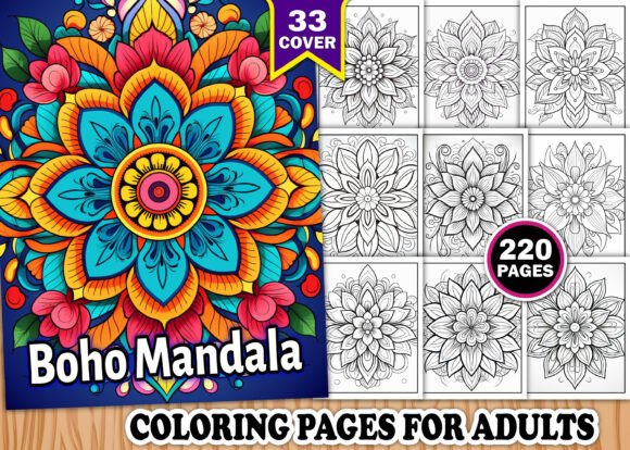 Download Adults Boho Mandala Coloring Book - Color Collection