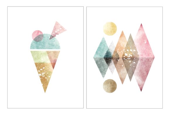 Download Abstract Wall Decoration Water Color - Color Collection