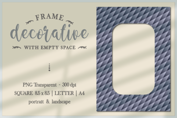 Download Geometric Motif FRAME PNG - Geometric Collection
