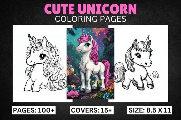 Download 100 Cute Unicorn Coloring Pages for Kids - Color Collection