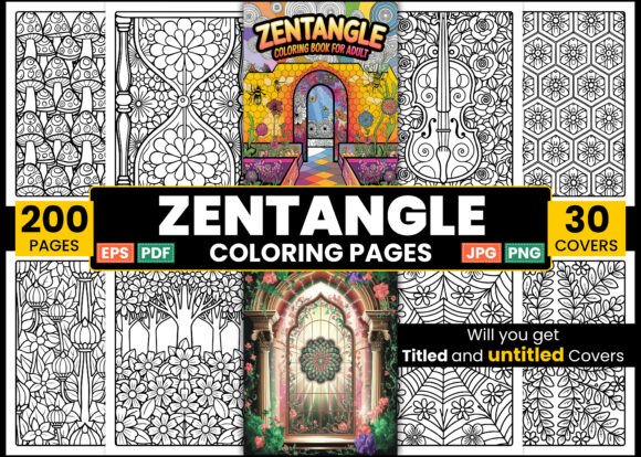 Download Zentangle Coloring Page for Adult &amp; Kids - Color Collection