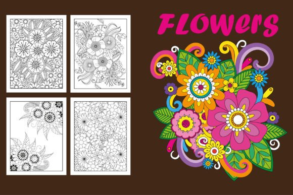 Download Flowers Coloring Pages &amp; Books Adults - Color Collection
