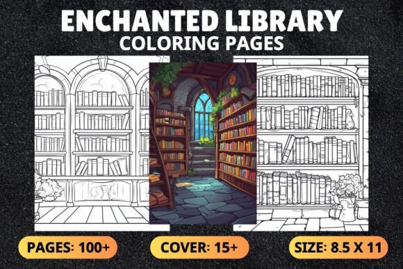 Download 100+ Enchanted Library Coloring Pages - Color Collection