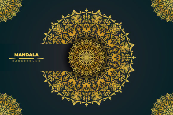Download Modern Golden Mandala Background Design - Modern Collection