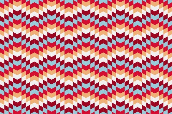 Download Geometric Pixel Ikat Ethnic Design EPS - Geometric Collection