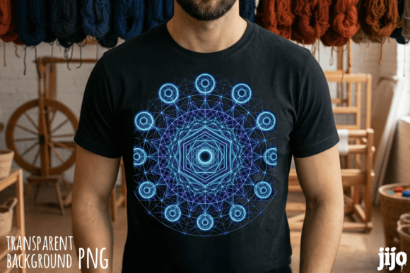 Download Mandala Geometric Sacred Blue PNG - Geometric Collection