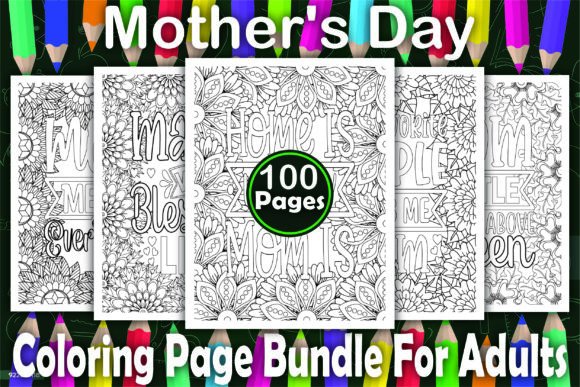 Download 100 Mother's Day Coloring Pages -KDP - Color Collection