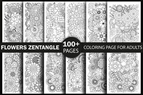 Download 100+ Zentangle Coloring Pages Bundle-KDP - Color Collection