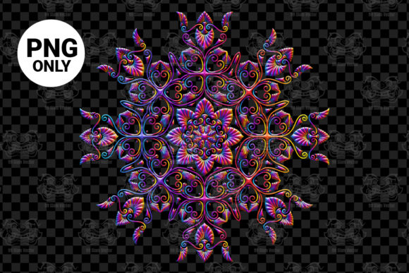 Download Colorful Floral Mandala Sublimation - Color Collection