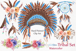 Download Watercolor Tribal Clipart - Color Collection