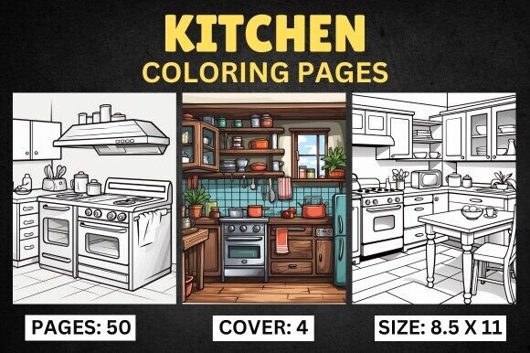 Download Kitchen Coloring Pages for Adults - Color Collection