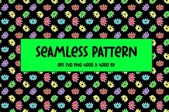 Download Pattern of Multicolored Abstract Eyes - Color Collection